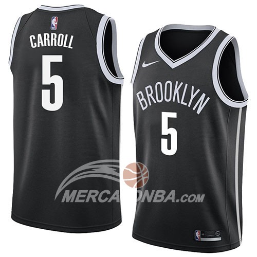 Maglia NBA Brooklyn Nets Demarre Carroll Icon 2018 Nero